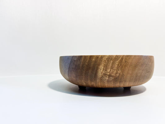 Elm footed bowl