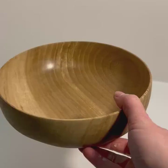 Elm footed bowl